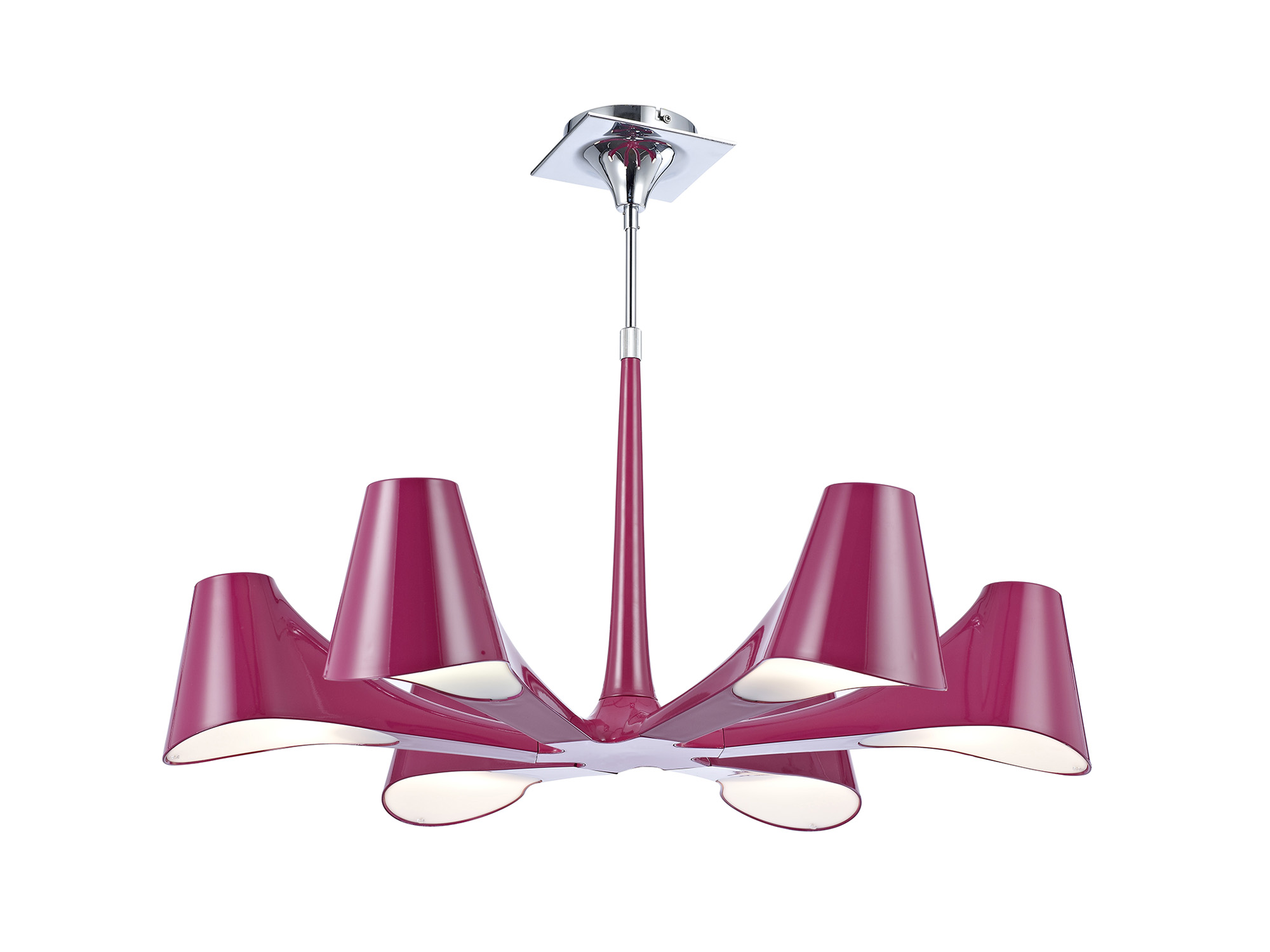 M1580/PU  Ora Telescopic/Semi Flush 6 Light Gloss Purple